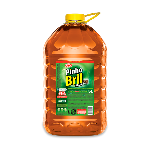 Desinfetante Líquido Silvestre Plus Pinho Brill 5L - 4 Unidades